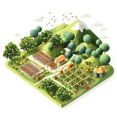 Realistic and artistic illustrations of coffee beans, brewing equipment, coffee cups, baristas, coffee farms, roasting processes, and café scenes