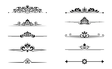 Vintage set. Floral elements for design monograms, invitations, frames, menus and labels. Graphic design of the website, cafes, boutiques, hotels, wedding invitations.