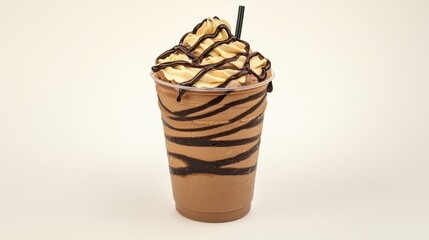 A rich and creamy chocolate milk in a tall glass surrounded by delicious sweets perfect for chocolate lovers