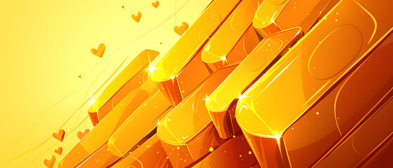 Shiny Gold Bars and Coins: Luxury, Wealth, and Investment Symbolism