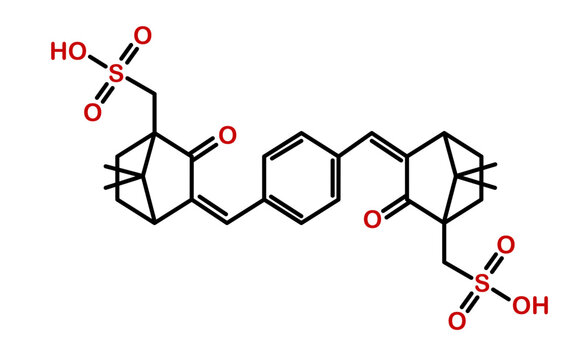 Chemical structure of ecamsule