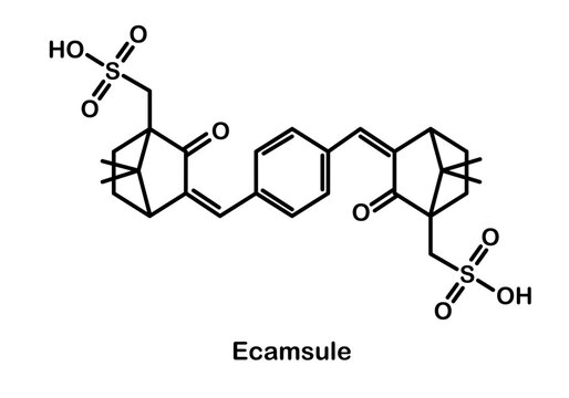 Chemical structure of ecamsule