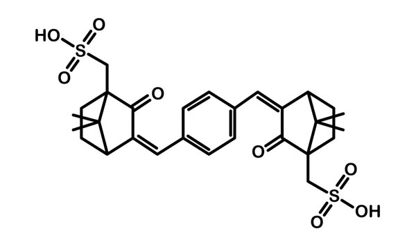 Chemical structure of ecamsule