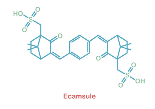 Chemical structure of ecamsule