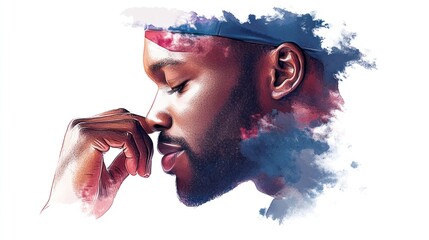 Project Confidence Watercolor Illustration on Pastel Background