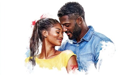 Watercolor illustration of a relationship trap on pastel background, Hand Drawn Illustration on White