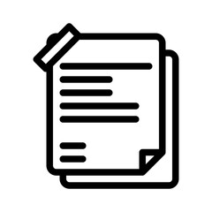 documents line icon