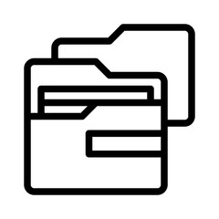 file folder line icon