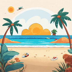 Obraz premium Whale's Paradise: A Sunset Symphony Above and Below the Waves