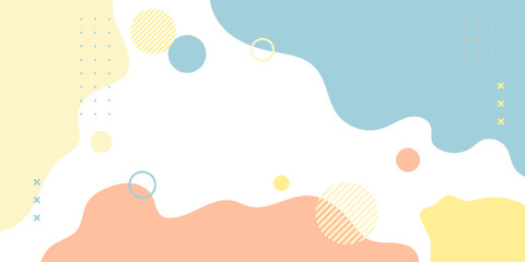 Abstract Vector Geometric Background. Wallpaper illustrations backdrop in pastel colors. Suitable for covers, poster designs, templates, banners and others