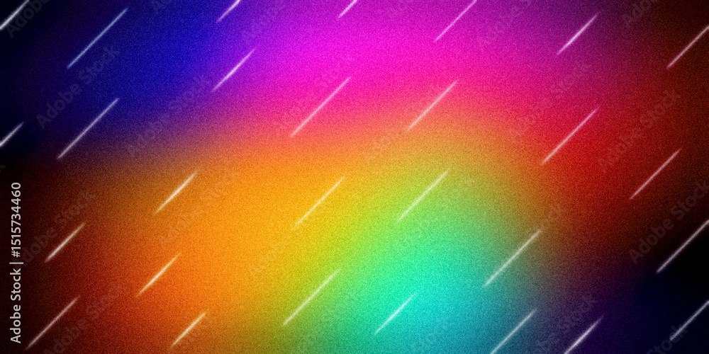 Poster abstract rainbow gradient background with diagonal lines – vibrant and modern design