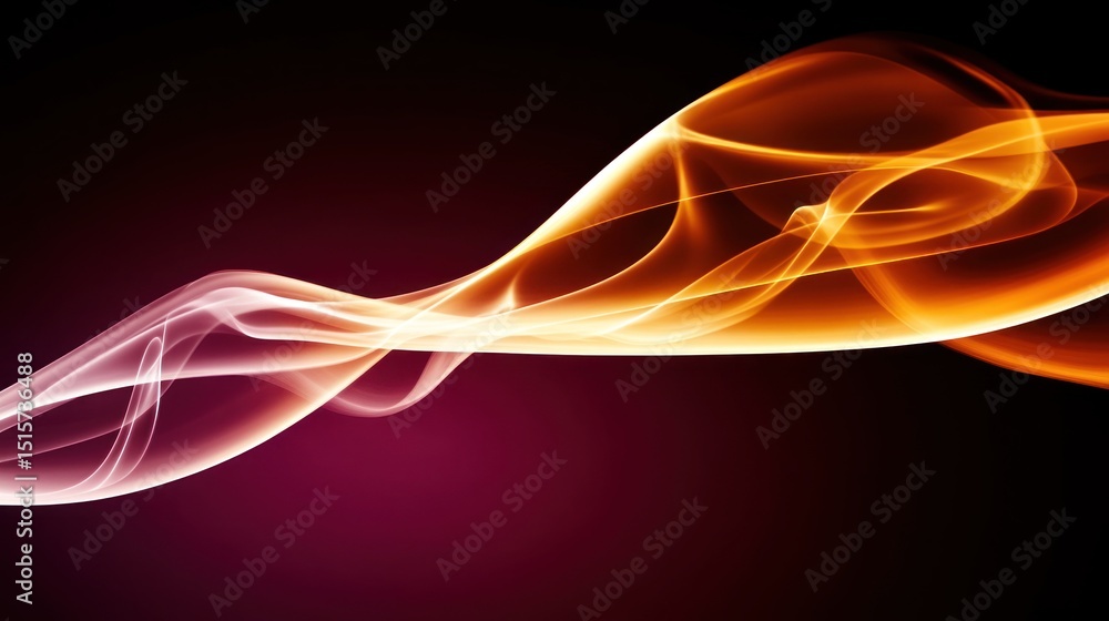 Poster abstract swirling smoke shapes with gradient color transitioning effects