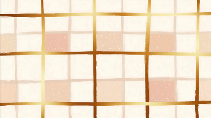 Faint golden geometric lines forming a wide grid with large spacing ultrathin strokes on cornflower cotton candy colors refined elegance minimal deco in