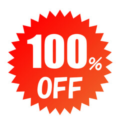 100%OFF セールアイコン