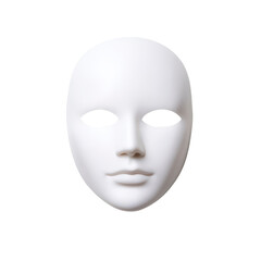 A blank white mask representing anonymity.