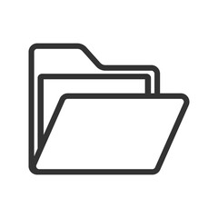 simple folder icon illustration design