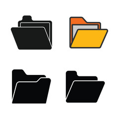 simple folder icon illustration design