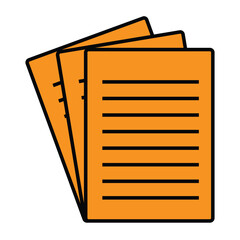 unique simple document icon