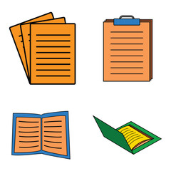unique simple document icon