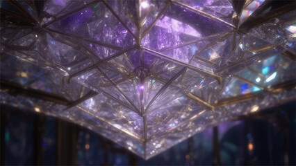 ice crystals on glass