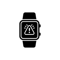 Smartwatch with Alert Icon Representing Notifications and Alerts