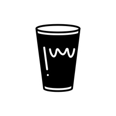 Cold Drink with Dripping Condensation on Glass