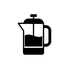 French Press Coffee Maker with Plunger Top and Handle