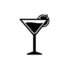 Martini with Twist Garnish on the Side