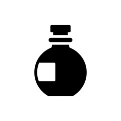 Mini Bottle with Flask Cap Icon Design