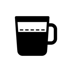Mug with Dotted Line Above Rim - Modern Coffee Mug Design