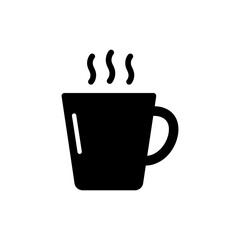 Mug with Circle in Base and Vapors - Coffee Mug with Steam