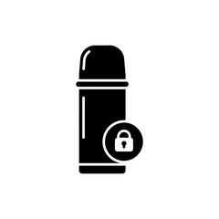 Thermos with Locking Cap and Icon - Secure and Stylish Drink Flask