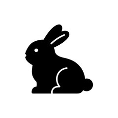 Fototapeta premium Side View of a Chocolate Bunny Easter Treat