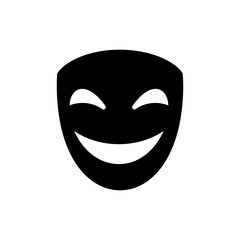 Evil Mask with Wide Eyes and Sinister Smile