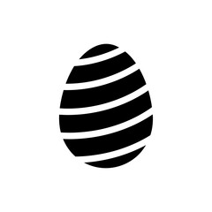 Striped Three-Layer Egg Design for Easter Decoration
