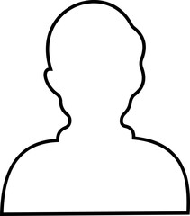 User avatars icon male and female human profile face icons. blank person Unknown anonymous person. Suitable for social media profiles, screensavers and as a template. on transparent background