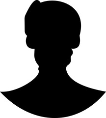 User avatars icon male and female human profile face icons. blank person Unknown anonymous person. Suitable for social media profiles, screensavers and as a template. on transparent background