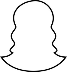 User avatars icon male and female human profile face icons. blank person Unknown anonymous person. Suitable for social media profiles, screensavers and as a template. on transparent background