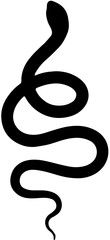 black snake vector illustration