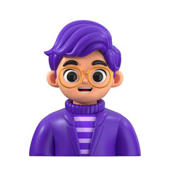 3D Celebrities Avatar Icon. Great for entertainment, influencer branding, and social media themes.