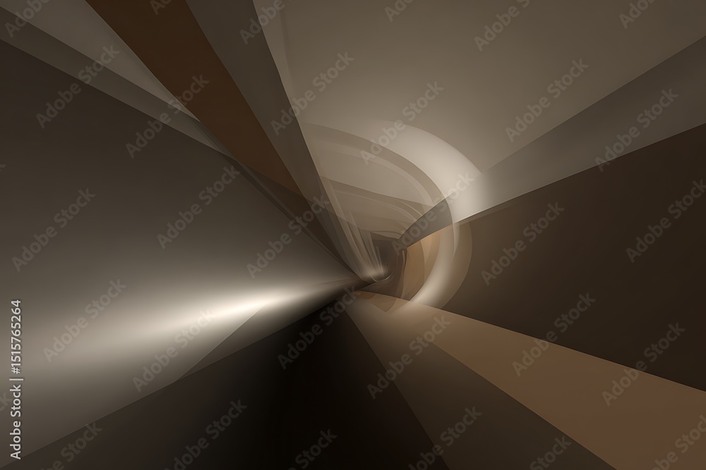 Poster abstract geometric space with converging lines