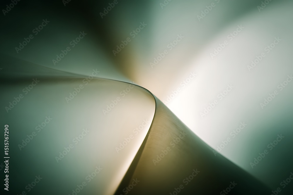 Poster abstract curve illuminated by soft light