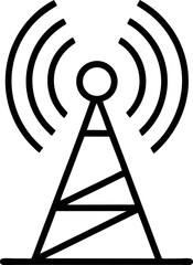 Antenna. Icon for design. Easily editable