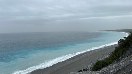 Qixingtan Beach, Taiwan, The blue sea in Taiwan