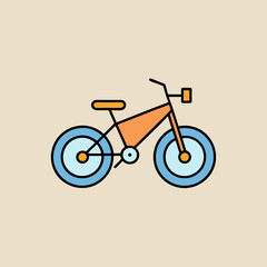 Fototapeta premium Electric Bike Vector Illustration – Modern Eco-Friendly Transport