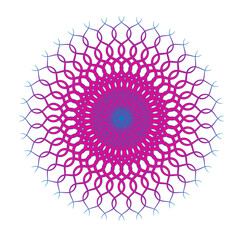 Mandala pattern colorfull backgrou. Ornament for decorating a greetingnd.