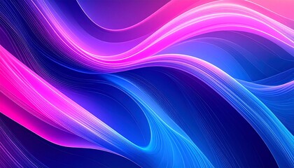 Futuristic Neon Waveflow – Electric Blue, Pink, and Violet Gradient Abstract Background