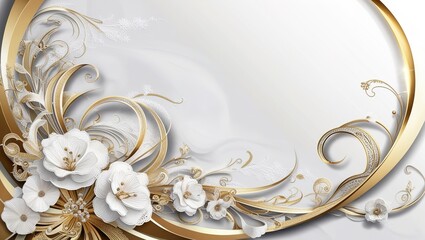 golden frame on a dark background