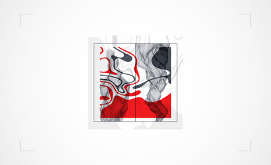 Abstract art wireframe background. Modern science or technology art elements. Surface illustration. Hand made vector.