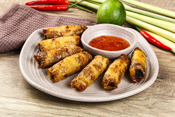 Vietnamese fried stuffed spring roll